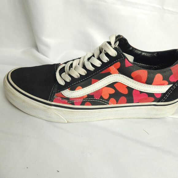 Vans Off The Wall Unisex Mens 7 Womens 8.5 Black Heart Graphic Skateboard Shoes - Picture 7 of 11